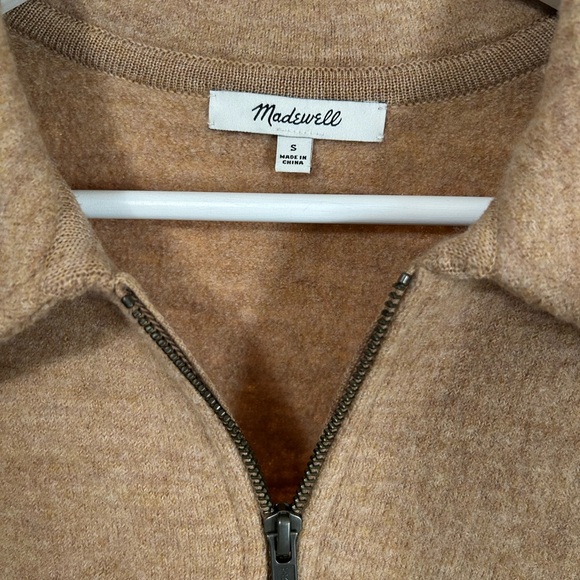 Madewell Wool Quarter-Zip Pullover Sweater - Picture 4 of 9